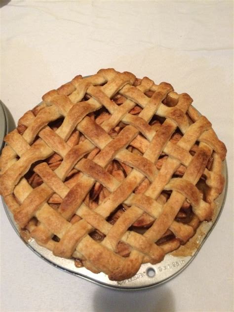 Apple pie with braided crust. Little annoying to make the crust, but ...