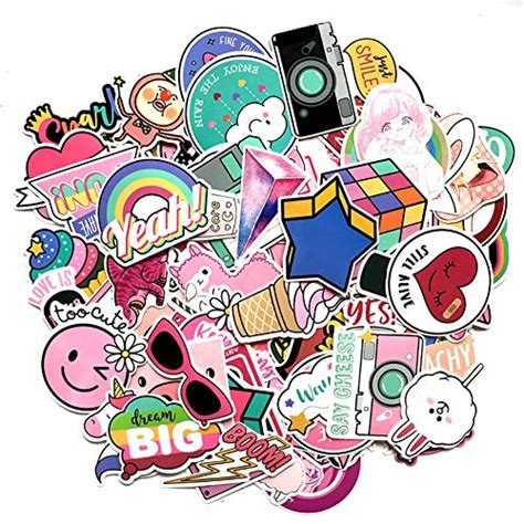 Girl Cute Lovely Laptop Stickers Water Bottle Skateboard Motorcycle Phone Bicycle Luggage Guitar ...