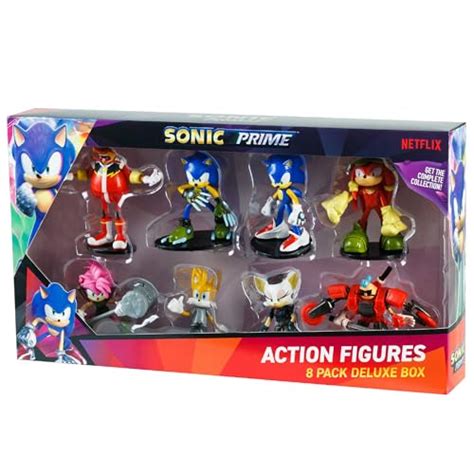 Sonic Prime Action Figures 8 Pack 3 Articulated Collectible