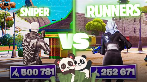 Sniper 🔫vs Runner💨 L Fortnite Youtube