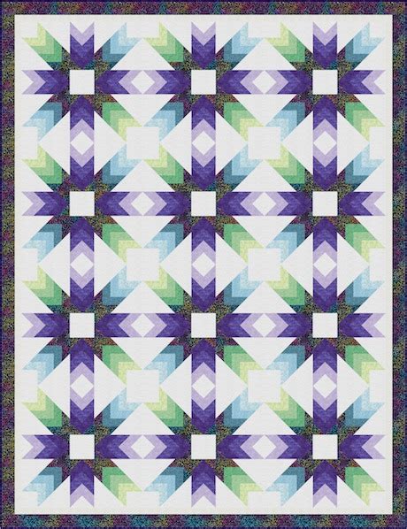 Prism Stars Quilt Pattern Pine Tree Country Quilts