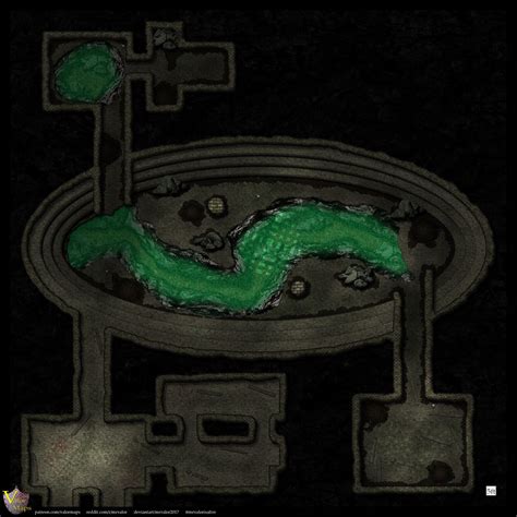 [battlemap][50x50 In] Sewer Arena For Sunday Night S Game W And W O Darkness W And W O