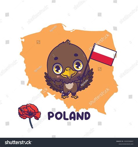 12 National Animal Holding Flag Poland Images, Stock Photos, 3D objects ...