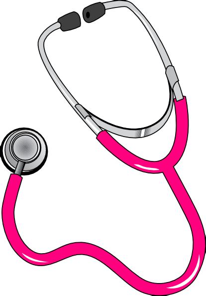 Pink Stethoscope Clip Art at Clker.com - vector clip art online ...