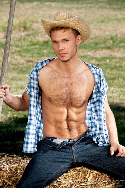 Zach Alexander Shows His Hairy Muscled Body Outdoors