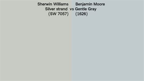 Sherwin Williams Silver Strand Sw 7057 Vs Benjamin Moore Gentle Gray