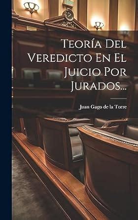 Teor A Del Veredicto En El Juicio Por Jurados Amazon Br