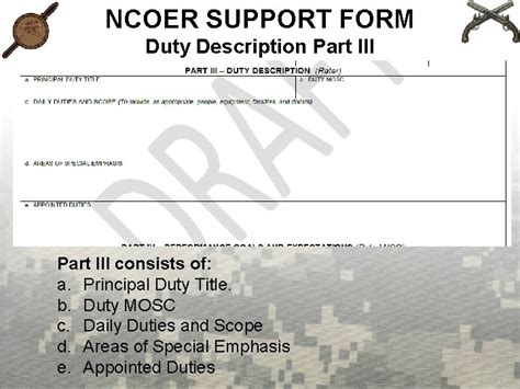populating  ncoer support form da form
