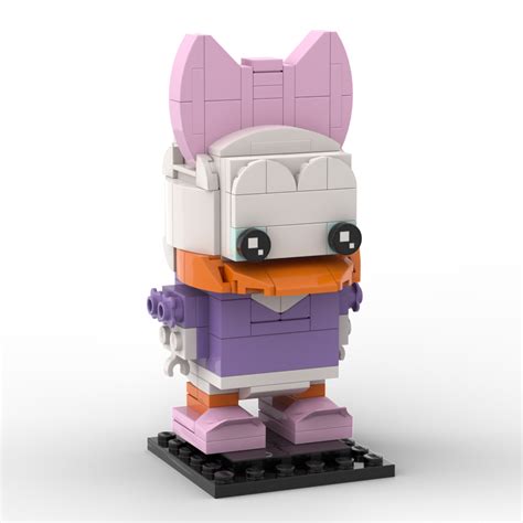 Disney Daisy Duck Custom Moc Lego Brickheadz Instructions