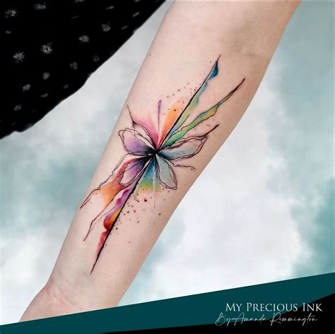 16 Unique Abstract Watercolor Tattoo Ideas To Inspire You