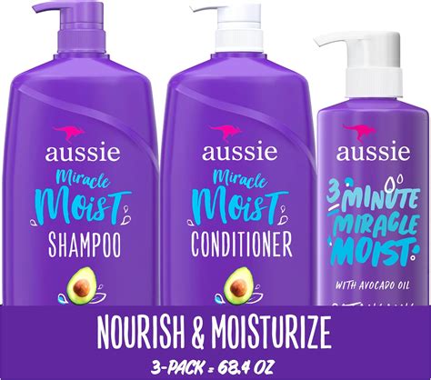 Amazon Aussie Miracle Moist Shampoo And Conditioner With 3 Minute