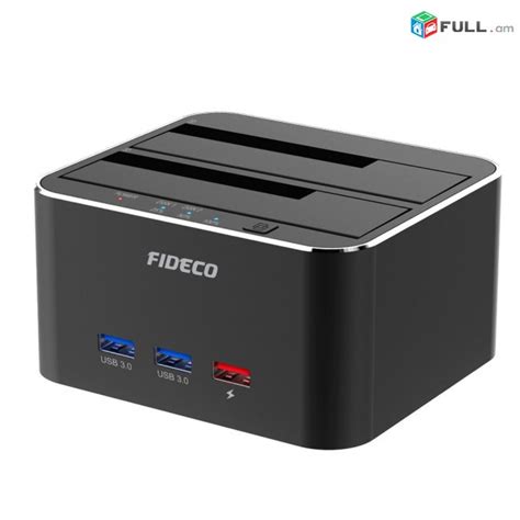 Fideco Sata Hard Drive Docking Station Usb 3 0 Ssd Dock Station Dual Bay Model Y842h 16tb