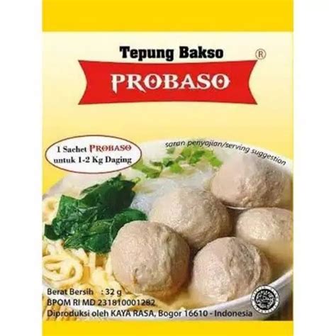 Jual Probaso Tepung Pengenyal Bakso Tepung Pengenyal Probaso 32 Gr