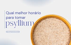 Qual O Melhor Hor Rio Para Tomar Psyllium Blog Da Nutriblue