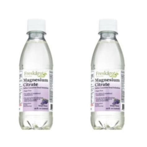 2 Bottle Magnesium Citrate Liquid Laxative Oral Solution Grape Ebay