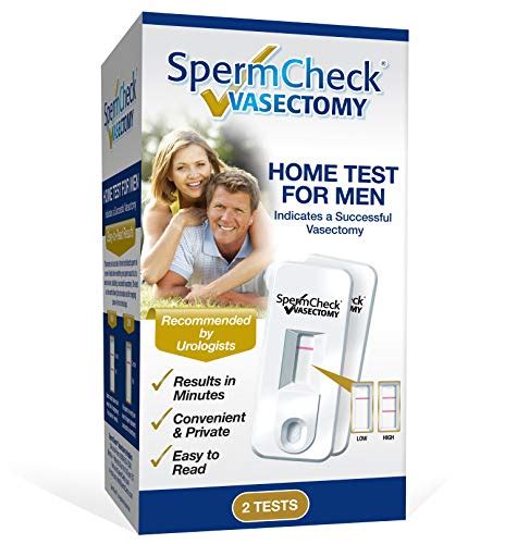 Spermcheck Vasectomy Home Sperm Test Kit Fsa Hsa Eligible