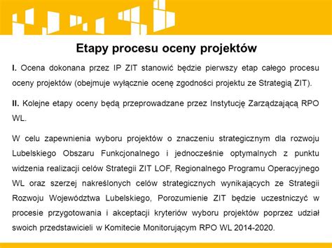 System Wyboru I Propozycje Kryteri W Oceny Projekt W Pozakonkursowych