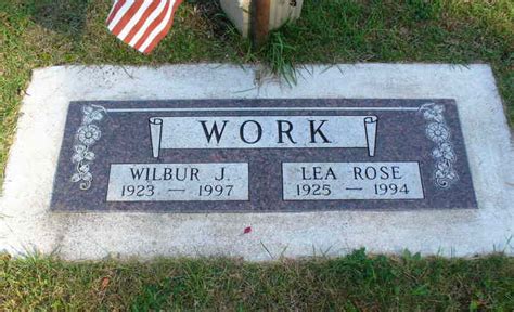 Wilbur J Work M Morial Find A Grave