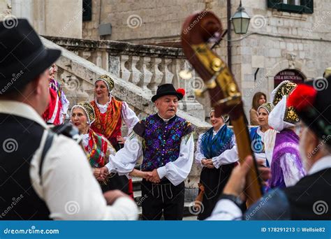 Croatian folklore dancers editorial stock photo. Image of culture ...