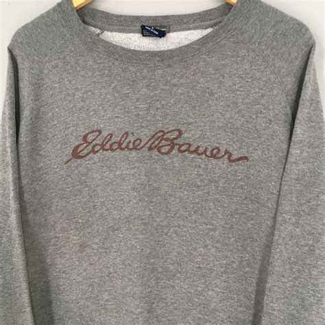 Vintage Eddie Bauer Pullover Large Sweatshirt 90s Eddie Etsy Uk