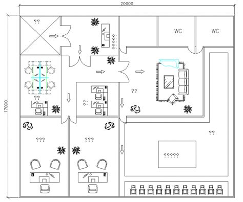 Factory Office Cad Plans Drawing In Cad File Cadbull