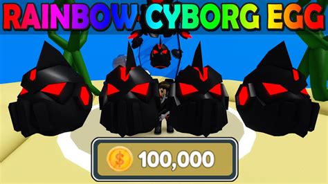 100000 Tokens Rainbow Only Underwater Cyborg Egg In Clicker Simulator