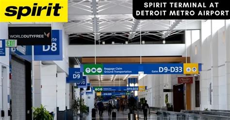 What Terminal Is Spirit At DTW 2023 Terminal Guide