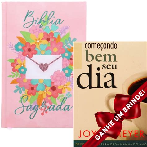 Combo B Blia Sagrada Florescer Capa Dura Livro Um Novo Dia Um Novo