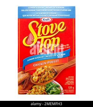 Chicken Flavored Kraft Stove Top Stuffing Mix Box Front Stock Photo Alamy