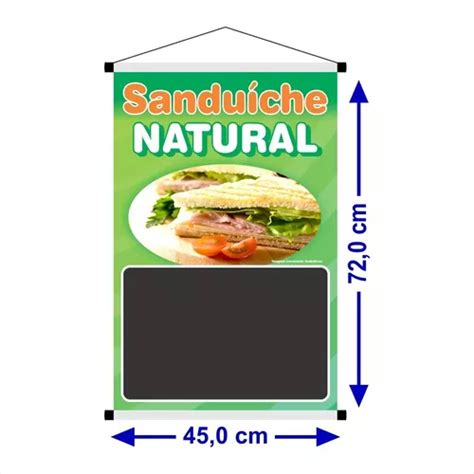 Banner Pronto Sandu Che Natural Lanchonete Feira Ref