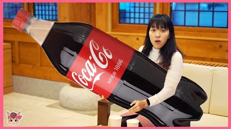 kids pretend play  surprise big coca cola toys