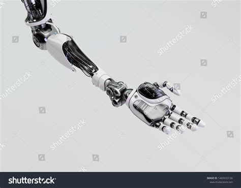 Prosthetic Robotic Arm 3d Rendering Stock Illustration 1465933136 ...