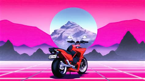 Biker Retrowave Synthwave Artist Artwork Digital Art Hd K Hd