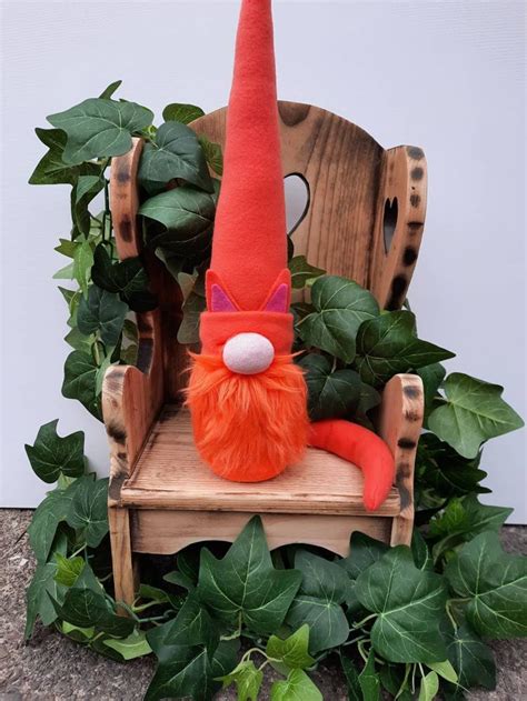 Orange Cat Gnome Orange Kitty Gnomes Kitten Cat Decor Tiered Etsy