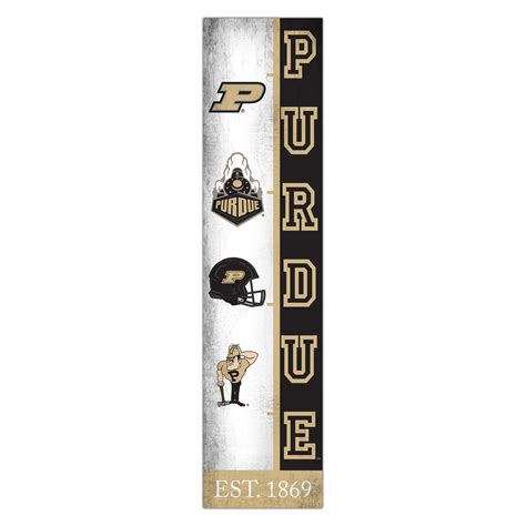 Purdue Boilermakers 6" x 24" Progression Wood Sign