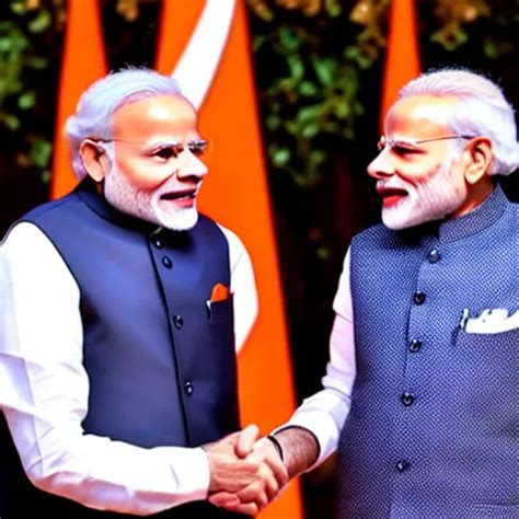 Narendra Modi Shaking Hands With Megamind Stable Diffusion Openart