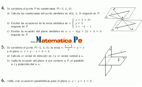 Ecuaciones De Rectas Y Planos Ejercicios Resueltos Otosection