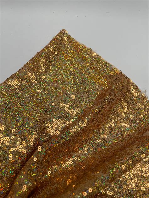 Gold Sequin Material