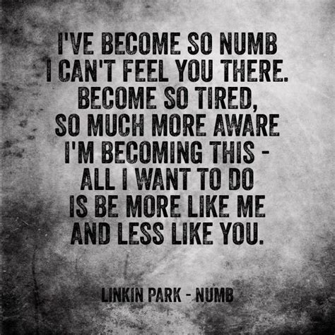 Linkin Park Numb Lyrics Hãy Nhấn Vào Đây Để Cảm Nhận Thêm Naihuoucom