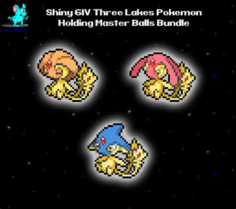 Shiny Iv Lake Guardians Trio Three Lakes Of Sinnoh Uxie Mesprit And