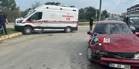 Samsun Da Ambulans Kazas Personel Sa L K Personeli Haber Acilfm