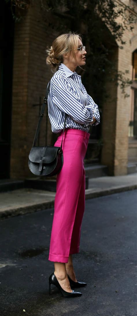 How To Wear Bright Colors At The Office With These Fuchsia Pink Pants