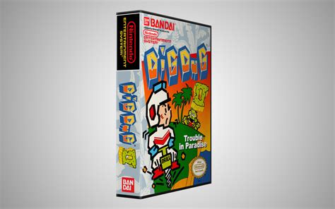 gaming relics nintendo nes dig dug ii trouble  paradise