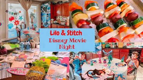 Lilo Stitch Inspired Disney Movie Night Decorate And Cook With Me