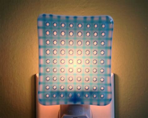 Fused Glass Blue Bubble Bathroom Bubbles Kitchen Night Light Nite Light Sale Etsy