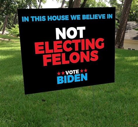 Anti Trump Felon Yard Sign Etsy