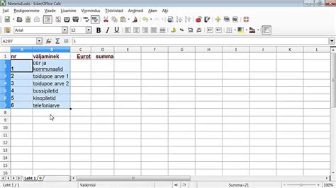 LibreOffice Calc YouTube