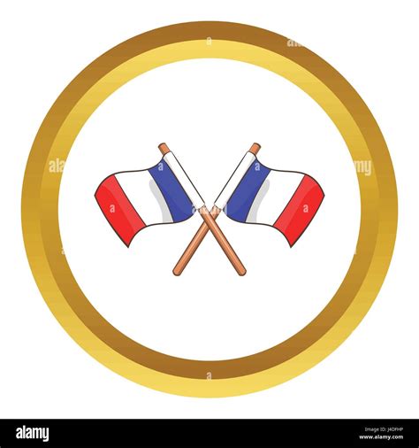 Two Crossed French Flags Hi Res Stock Photography And Images Alamy