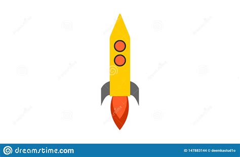 Icono De Rocket En Logotipo Del Espacio Stock De Ilustración Ilustración De Azul Historieta