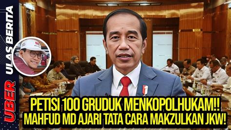 Live Petisi Gruduk Menkopolhukam Mahfud Md Ajari Tata Cara